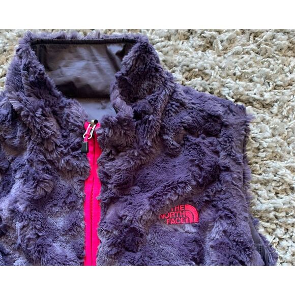 The North Face Purple Mossbud Swirl Reversible Insulated Jacket Vest sz M - Picture 6 of 7